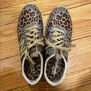 Leopard Print New Balance Size 8 Sneakers